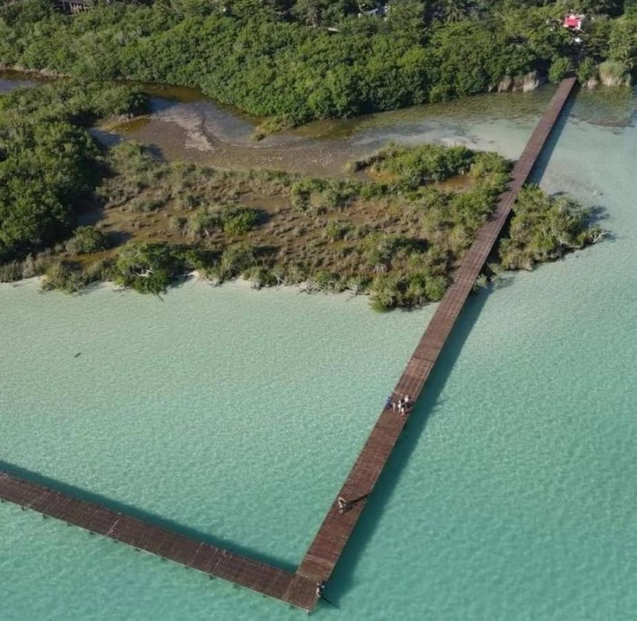 Muelle36 Hostel Bacalar Luaran gambar